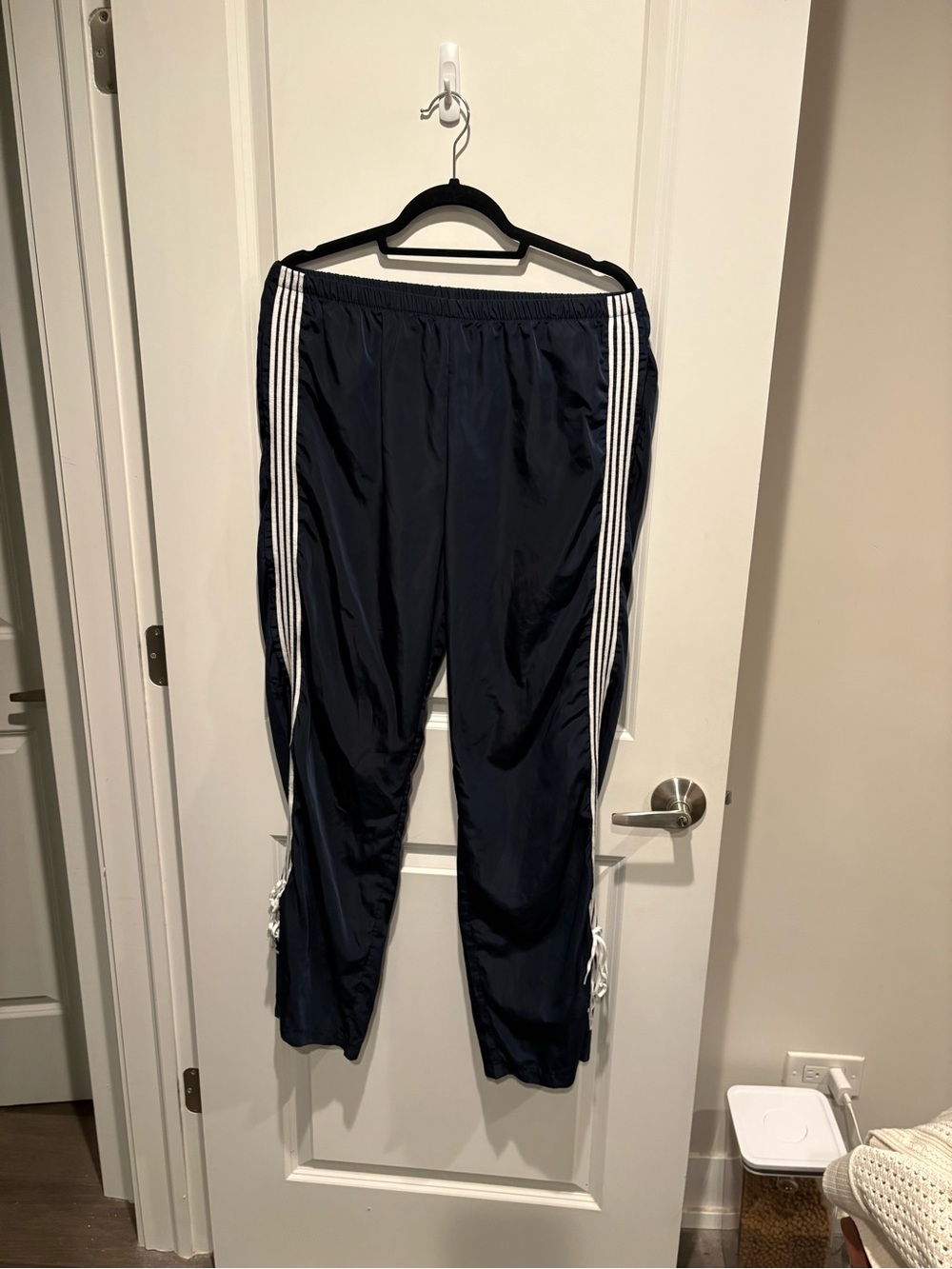 Edikted Remy Ribbon Track Pants in Navy